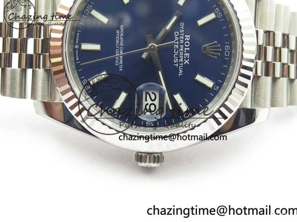 MiroTime 0327 Tailored DateJust 41 126334 904L SS VSF 1:1 Best Edition Blue Dial on 904L Jubilee Bracelet VS 2646